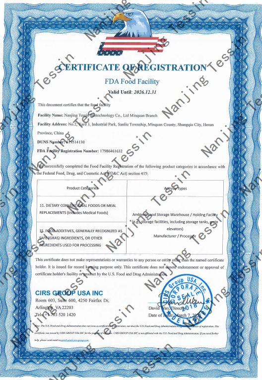 Congratulations on Completing FDA Factory Registration