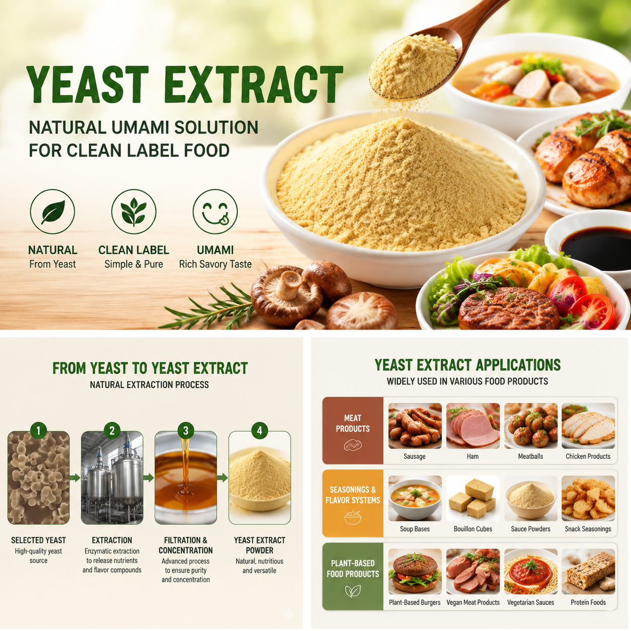 How Yeast Extract Supports Clean Label Food Innovation: A Natural Solution for Flavor Enhancement